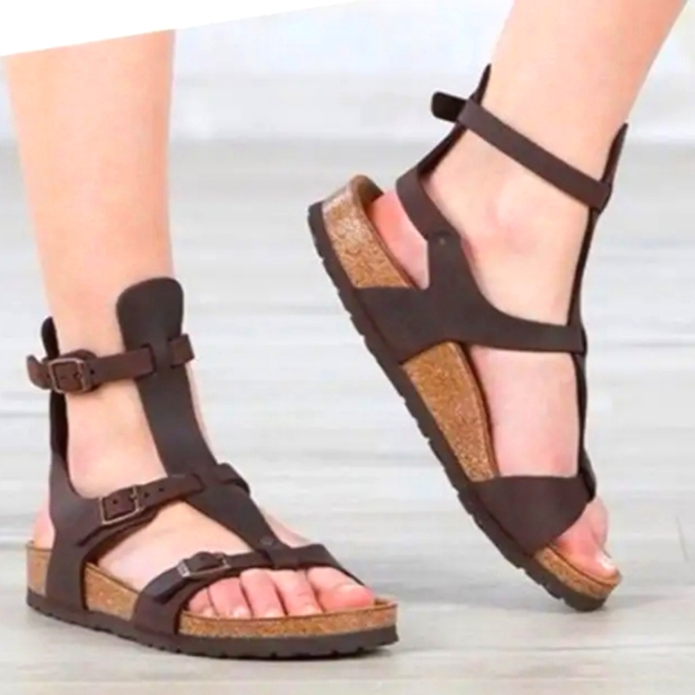Birkenstock gladiators 38 leather GUC 7.5 Summer Sandals